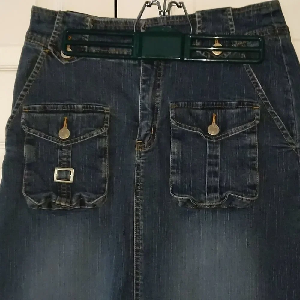 AC -3998 original jeans denim skirt Sz 9